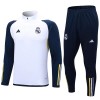 Real Madrid Quarter Zip Tute Felpe da Allenamento 2023-24 Bianca per Uomo